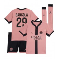 Echipament fotbal Paris Saint-Germain Bradley Barcola #29 Tricou Treilea 2024-25 pentru copii maneca scurta (+ Pantaloni scurti)